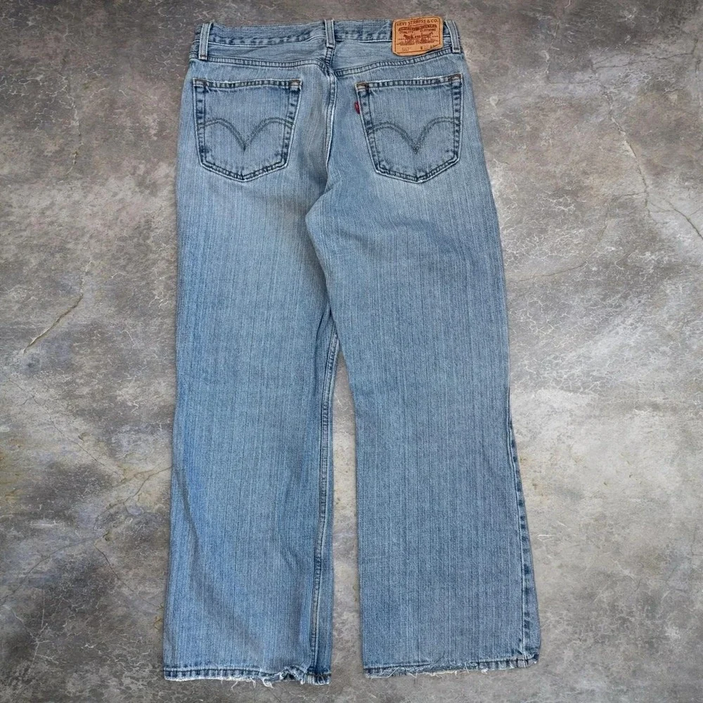 Vintage Levis 567 Distressed Bootcut Jeans Men's 32x29 Skater Grunge Denim Y2K